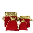 thumbnail image 2 of 50Pcs Gift Bags Gilt-edged Storage Bracelet Bag Cute Luxury Style Cute Luxury Drawstring Drawstring Pouches Makeup Sack Party Favors Present Red, 2 of 8