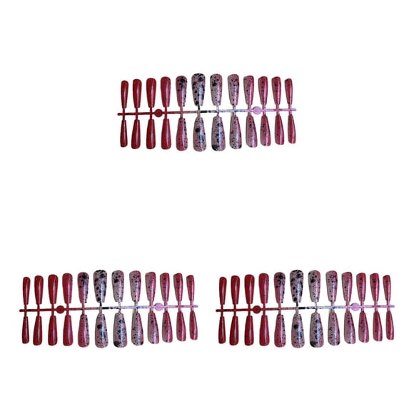 Soidarity 24 piezas de uñas artificiales en forma de T prensa en puntas de uñas postizas decoración de mujer accesorios de manicura para Type1 NO1