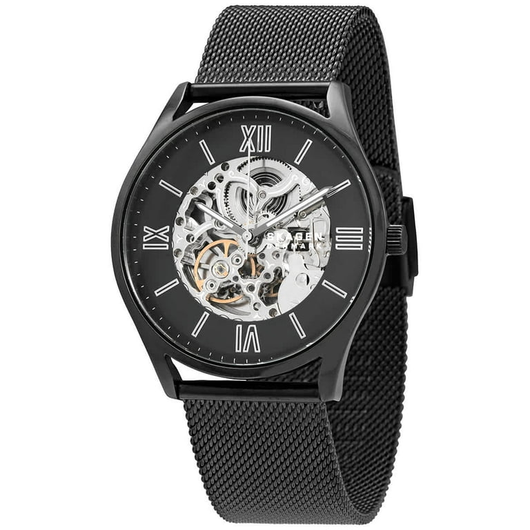 Skagen Holst Automatic Gunmetal Skeleton Dial Men s Watch SKW6614