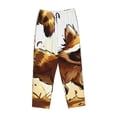 thumbnail image 4 of Daiia Autumn Raccoon In Forest Women's Sleep Pant with Pockets and Drawstring,Pajama Pants-XX-Large, 4 of 9