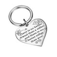 thumbnail image 1 of EGNMCR Keychains 1PC Engraving Stainless Steel Keychain Mother's Day Gift Keychain Gift Key chain, 1 of 2