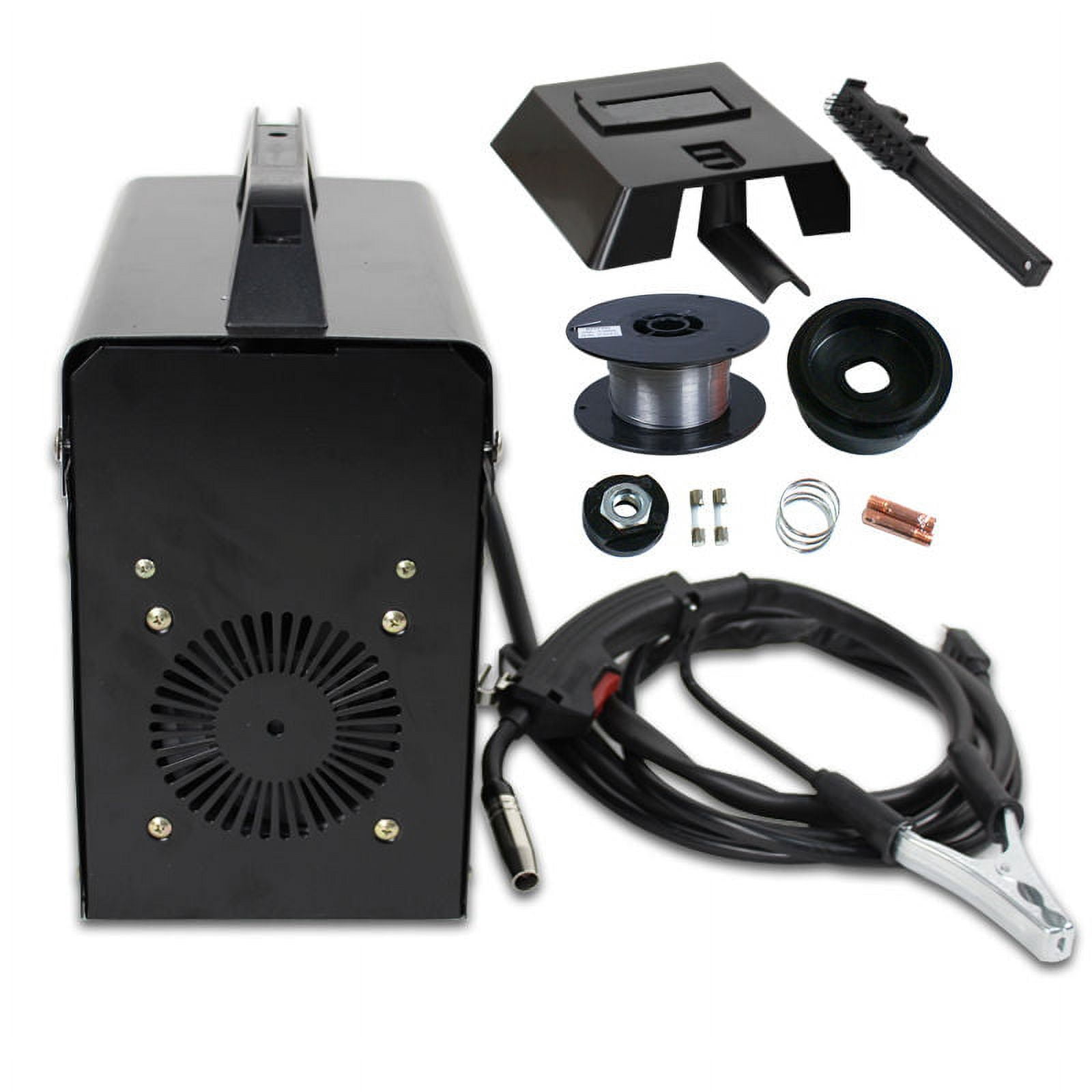 Zeny MIG 130 Gas Less Flux Core Wire Automatic Feed Welding Machine W/ Mask