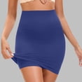 thumbnail image 3 of Half Slip Shorts for Women Under Dresses Seamless Skirt Women Elastic High Waist Bodycon Business Mini Skirt Slim Office Pencil Short Skirt, 3 of 6