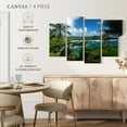 thumbnail image 4 of Elephant Stock Hana Black Sand Beach Wall Art - Horizontal Multi Panel Canvas - Living Room Wall Decor - Beach Multi Panel - Blue And Green Decor - 52" x 32", 4 of 4