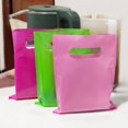 thumbnail image 7 of Plastic Party Favor Small Gift Bags, 100 PCS 6" x 8" Goodie Bags for Kids, Candy Treat Pouches Bulk with Handle for Kids' Birthday Party, Thanksgiving, Christmas, Halloween, 10 Colors, 7 of 7