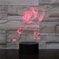 thumbnail image 3 of Luz nocturna LED Wolverines 3D que cambia de color para niños, 3 of 4