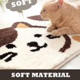 thumbnail image 5 of Alfombras de baño de gato de 17 x 25 pulgadas, alfombras de baño absorbentes, lindas alfombras de baño para baño, antideslizantes, suaves y esponjosas, de microfibra, lavable a máquina, 5 of 5