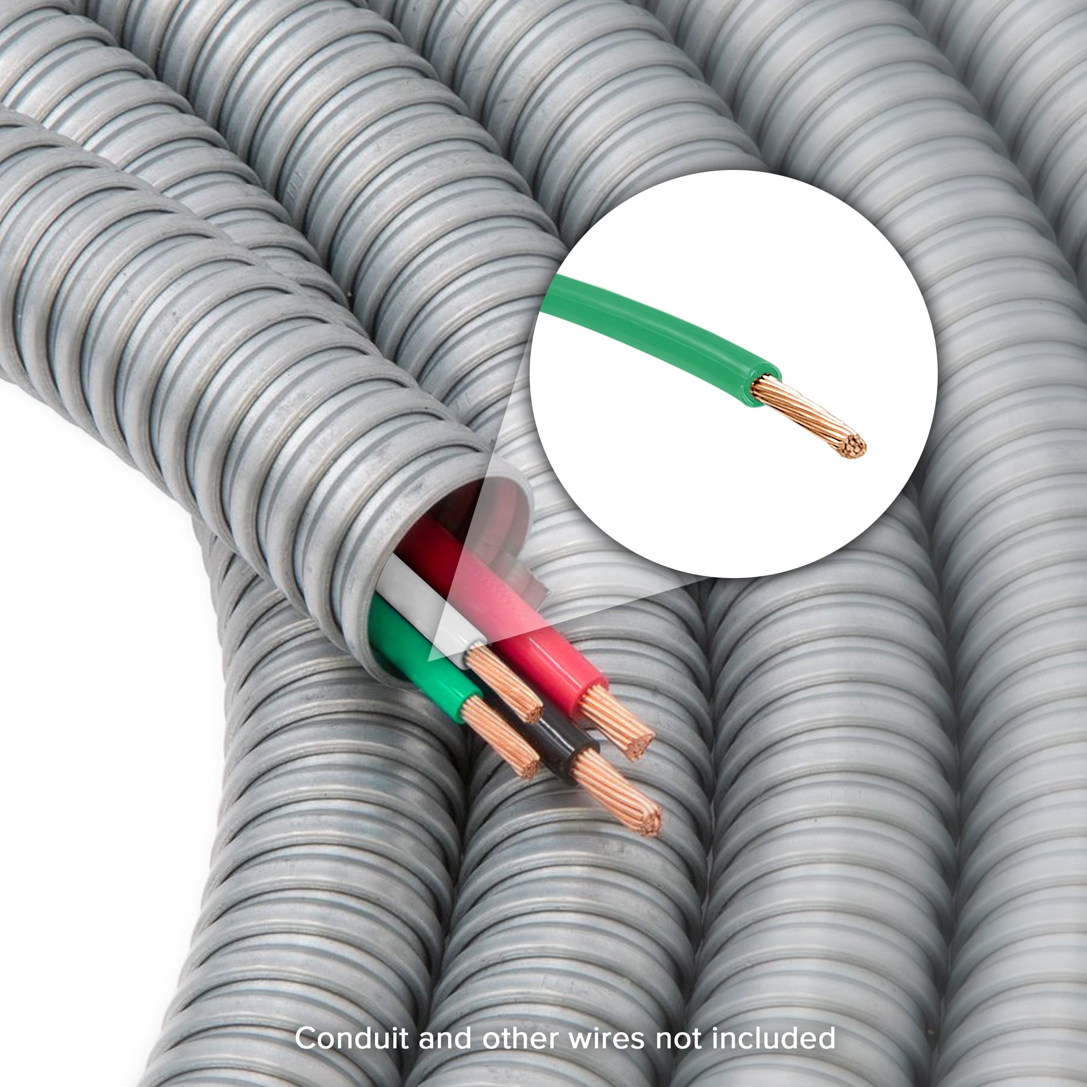 Maxxima 100 ft. 12 AWG Green THHN Stranded Copper Electrical Wire, 600V