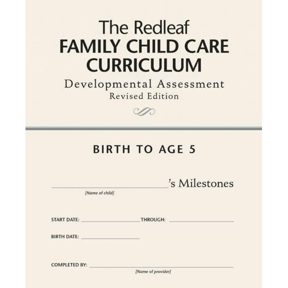 The Redleaf Family Child Care Curriculum Developmental Assessment [10-Pack], (Paperback)