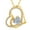 Gold-Apr., variant on I Love You Birthstone Necklaces for Women, 925 Sterling Silver Necklace with Heart Pendant, Jewelry Birthday Gifts for Her, Wife, Mom, Girlfriend Valentine's Day and Christmas
