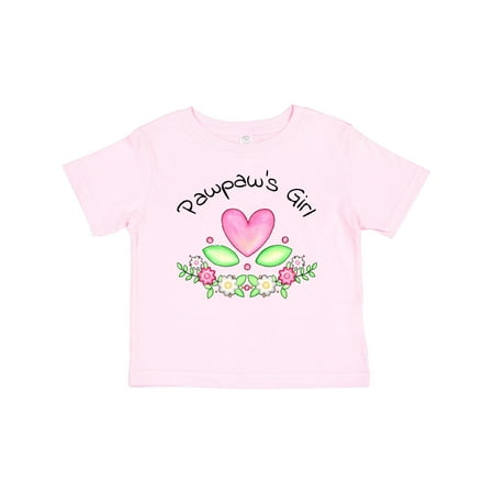

Inktastic Pawpaw s Girl- Heart Flowers Gift Baby Girl T-Shirt