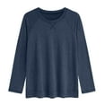 thumbnail image 4 of SUNBS Long Sleeve Shirts for Women Casual Work Tops Crewneck Blouses Loose Fit Clothes Trendy, 4 of 8