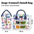 thumbnail image 4 of Fit + Fresh Bloomington Womens Lunch Bag, Insulated Lunch Box With Containers, Assorted Sardine, 4 of 7