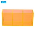 thumbnail image 3 of Uxcell 3 Compartments Clear Acrylic Pen Holder Pencil Holder Pen Organizer Pencil Cup Square, Orange 2 Pack, 3 of 6