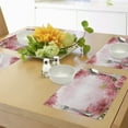 thumbnail image 4 of Ambesonne Valentine Place Mats Set of 4, Romantic Roses Bridal, Standard Size, Pink Coral Green, 4 of 6