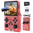 thumbnail image 1 of FVBADE[30000 in 1 R40S PRO Handheld Game Console 3.5 inch IPS Screen Mini Retro Console 3800mAh Portable Pocket Arcade 45+ Mainstream Emulator 256G TF Card Transparent.(Red), 1 of 5