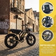 thumbnail image 6 of 1500W Electric Bike for Adults,35mph 48V 15.6AH 20" Fat Tire Electric Bicycle Full Suspension Moutain Ebike, UL2849, 6 of 6