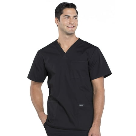 

Cherokee Workwear Professionals Men Scrubs Top V-Neck WW695 Black