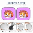thumbnail image 4 of Lsque Corgi In Sushi Roll 2 PCS Windshield Sun Shade | CarFoldable Window Covers | Car Accessories Reflect UV for Universal Cars SUV Truck | Medium, 4 of 7