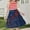 Dark Blue2, variant on Afuyipoi Girls Spaghetti Strap Dress Size 5-14Y Stripe Print Back Drawstring Loose Maxi Sundress for Kids Casual Wear Blue Size 7