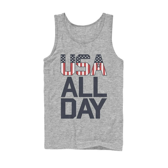 Men's Lost Gods Fourth of July  USA All Day  Tank Top Athletic Heather X Large