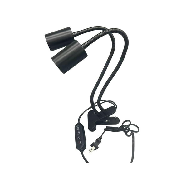 TechWave Turtle Basking Lamp Heating Calcium Supplement UVA Climbing Pet Tortoise Double Headed Lamp Pet Heating Insulation Lamp Sun Lamp Tibetan Accessories Care Accessories Pet Supplies For Cat Bath
