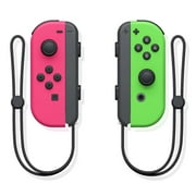 LLYYAH Wireless Game Controller for Nintendo Switch Controller, L&R Joypad - Neon Pink/Neon Green