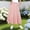 Pink, variant on Girls Gingham Skirt Elastic High Waist Flowy A-Line Plaid Skirt Boho Summer Beach Casual Long Skirts with Pockets 5-15 Years