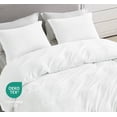 thumbnail image 4 of Chezmoi Collection Piers 3-Piece Cream White Distressed Velvet Duvet Cover Set King Size with Button Closure and 8 Corner Ties, Soft Washed Microfiber Reverse Comforter Cover, 4 of 9