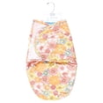 thumbnail image 2 of Hudson Baby Infant Girl Plush Faux Fur Swaddle Wrap, Peace Love Flowers, 0-3 Months, 2 of 2