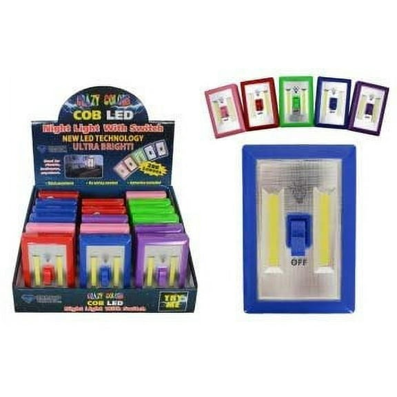 Diamond Visions 08-1715 Crazy Colors COB LED Night Light with Switch in Assorted Colors