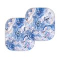thumbnail image 2 of Yuyamidu Blue Marble Print Car Sun Shade Butterfly Windshield Shades for SUV Van Sedan 2 Pack Universal Sun Shades for Car Windows Auto Decorative Accessories, 2 of 5