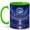 Green, variant on Dream Beyond Horizon 11oz Ceramic Mug, Moon Ocean Night Design