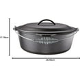 thumbnail image 2 of 9 Quart Pre-Seasoned Cast Iron Dutch Oven with Wire Bail Handle -  for Oven, Stove, Grill, Campfire, 2 of 6