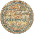 thumbnail image 3 of Unique Loom Gondola Rosso Rug , 3' 3" x 3' 3" ,Blue, 3 of 6