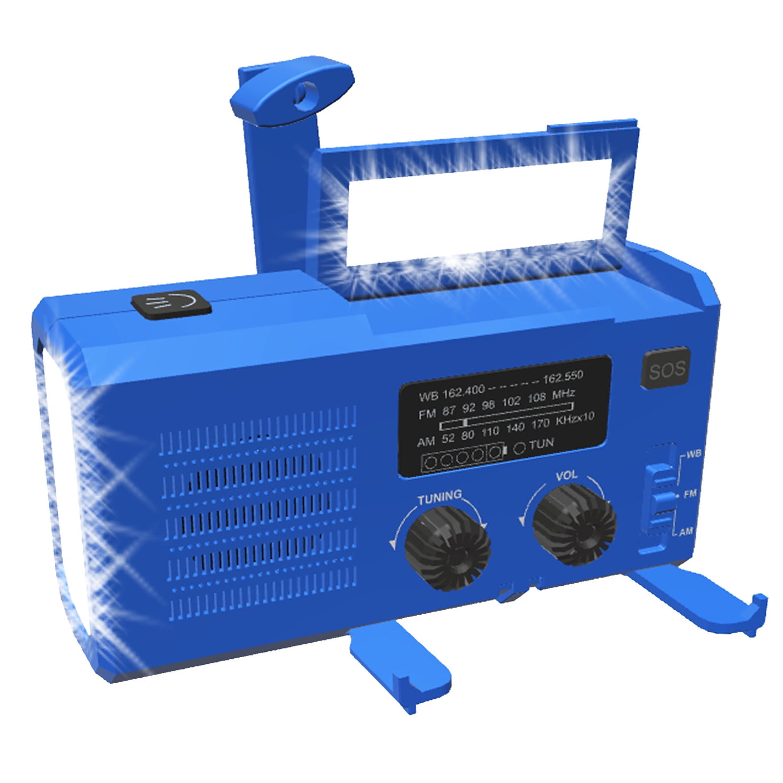 EDFRWWS USB AM/FM Radios Power Bank Solar Hand Crank Emergency Windup