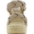 thumbnail image 3 of KENNETH COLE NEW YORK Womens Beige 1-1/2" Platform Braided Olivia Open Toe Wedge Slip On Sandals Shoes 10 M, 3 of 3