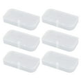 thumbnail image 1 of 6Pcs Clear Plastic Box Parts Storage Case Storage Collection Organizer Container with Lid for Small Parts Office Supplies Size M, 1 of 7