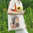 thumbnail image 2 of 2Pcs Canvas Tote Bag for Women Aesthetic Tote Bag Reusable Flower Tote Bag with Handles for Shopping School Supplies, 2 of 7