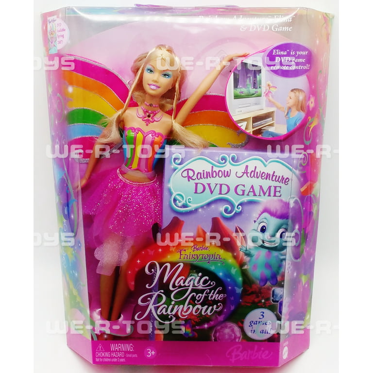 Barbie Fairytopia of the Rainbow 12 Inch Doll - Rainbow Adventure Elina with Game - Walmart.com