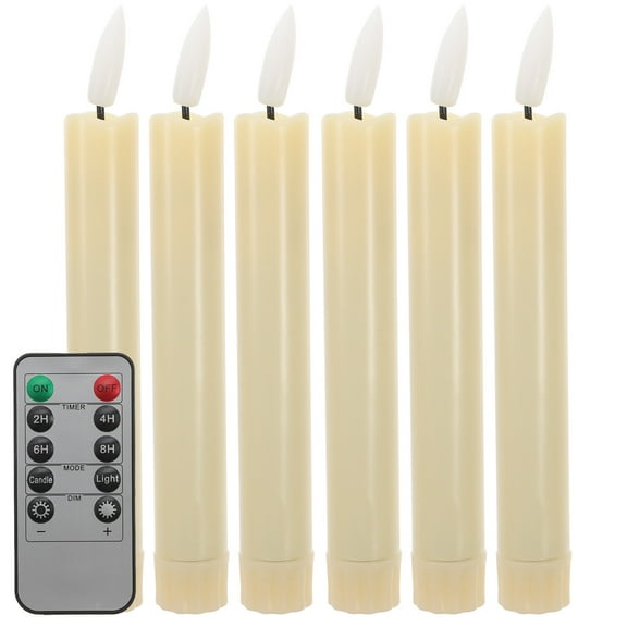 NIAIZEK Flameless Mini LED Candles Beige Battery Operated with Remote Control, Safe Decorative Set for Home and Events