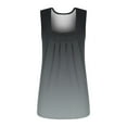thumbnail image 4 of IROINNID Women's Gradient Fashion Tunic Tops V-neck Comfy Pleated Sleeveless Casual Tops Spring Saving Clearance, 4 of 4