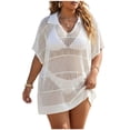 thumbnail image 3 of TaTaai Womens V Neck Sleeveless Summer Top Solid Color Casual Cover Up Loose Fit Cami Blouse Beach Cover Up Essential Gift, 3 of 9