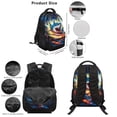 thumbnail image 3 of Pzuqiu Cool Shark Back Pack for School Boys 5 pcs Backpacks for Teens Boys Backpack with Lunch Bag Pencil Case Water Bottle Holder Bag Shoulder Strap Rucksack, 3 of 7
