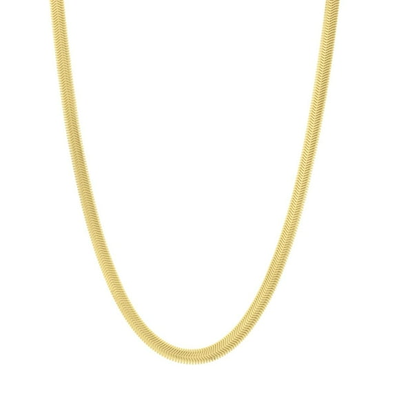 Floreo 14k Yellow Gold 5.3mm Oval Snake Chain Necklace