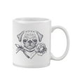 thumbnail image 2 of Pug Sketch With A Rose Mug  -Image by Shutterstock,, 2 of 4