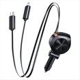 thumbnail image 1 of Cargador Rápido para Automóvil 4 en 1, Cargador de Teléfono para Automóvil de 69 W, Adaptador de Carga Rápida Tipo C Retráctil para 15/14/13/, 1 of 5