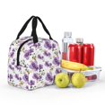 thumbnail image 3 of Kdxio Orchids Flowers Print Insulated Lunch Bag,Reusable Tote Lunch Box for Women Men,Leakproof Cooler Lunch Bags for Work Office Travel Picnic, 3 of 6