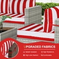 thumbnail image 3 of XXLYY Outdoor Replacement Cushions for Patio Furniture, 14 Piece Patio Sectional Cushions, 4" Water-Resistant Replacement Sofa Cushions Fits 6-seat Rattan Conversation Set, 3 of 7