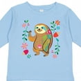 thumbnail image 4 of Inktastic Sloth Cute for Girls Girls Long Sleeve Toddler T-Shirt, 4 of 5
